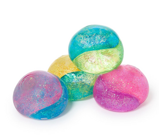 a group of colorful balls