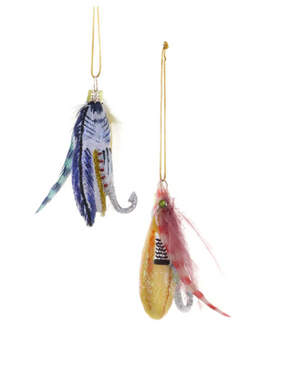 VINTAGE FISHING FLIES Ornament