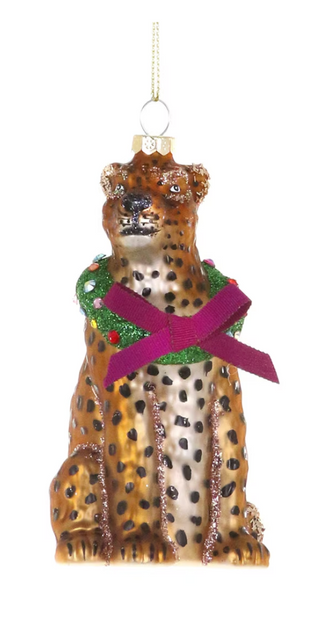 MERRY MAKING LEOPARD Ornament