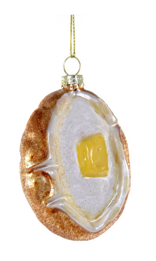 a close up of a christmas ornament