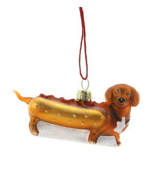 WEINER PUP HOT DOG Ornament