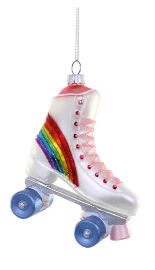 ROLLER SKATE-RAINBOW Ornament