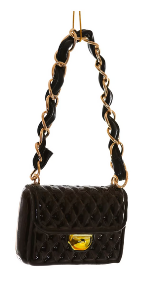 a black and gold purse