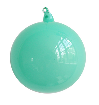 a close up of a blue ball