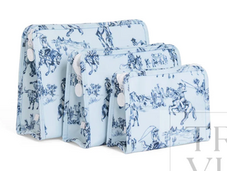 a group of bags with horses on them
