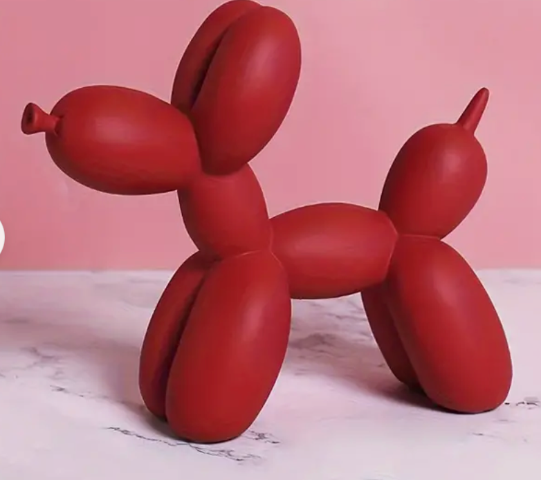 Matte Balloon Dog Statue