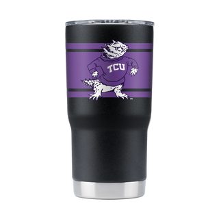 TCU 20 Oz. Tumbler with Stripes