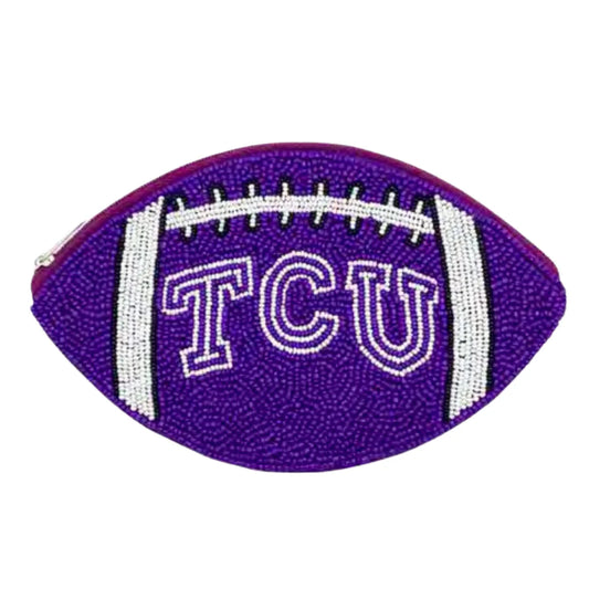 TCU Football Coin Purse