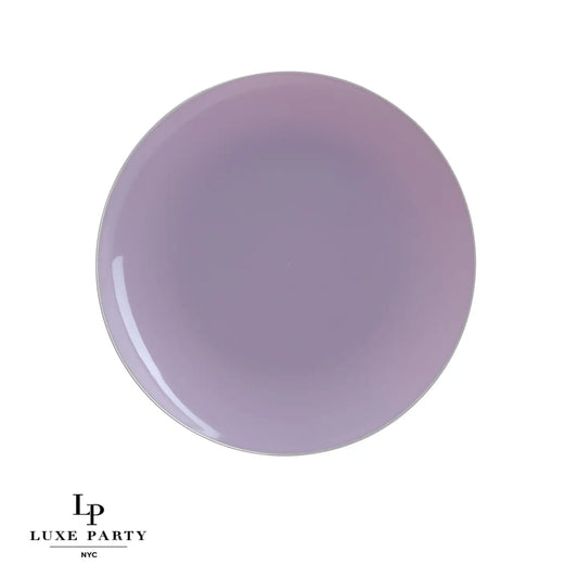 Lavender Gold Plastic Dinner Plates