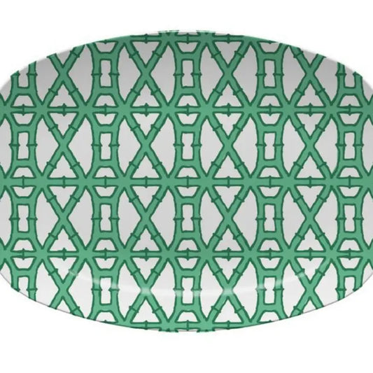 Melamine Platter - Bamboo Green