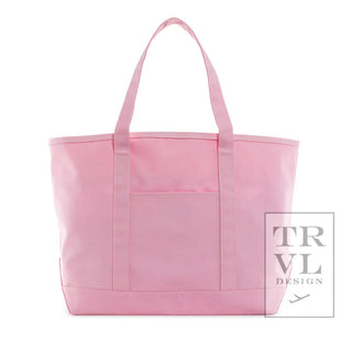 TRVL - Large Maxi Peony Coated Canvas Tote