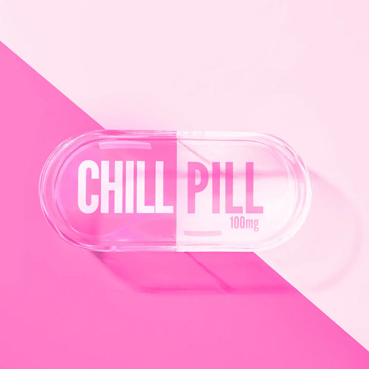 Pink Chill Pill Acrylic Trinket Tray