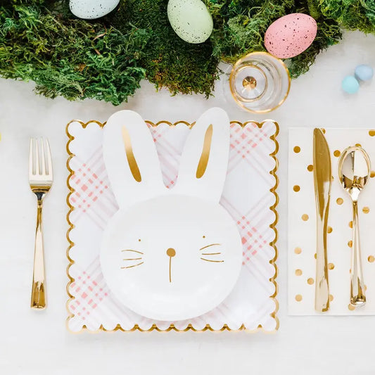 Bunny Paper Plates - 9" tall