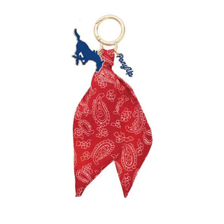 SMU Mustangs Logo Bandana Bag Charm
