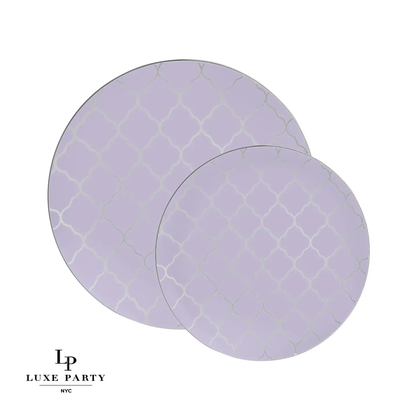 Lavender with Silver Lattice Plates