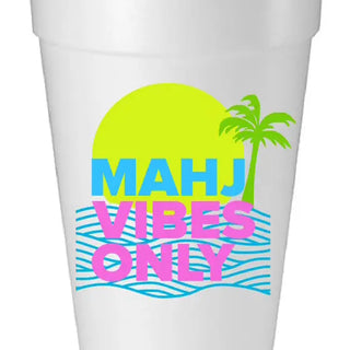 “Mahj Vibes Only” Styrofoam Cups