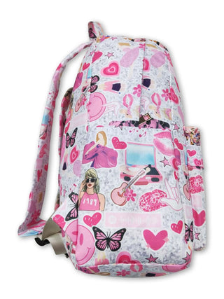 Pink Guitar Smile Backpack