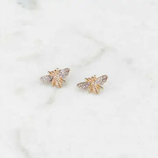 Royal Bee Stud Earrings