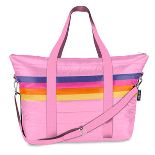 Pink Puffer Tote Bag