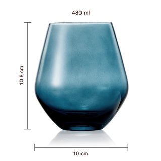 Set of 6 Stemless Wine Glasses