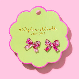 Acrylic Bow Earrings