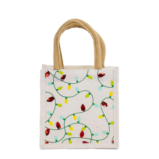 Christmas Lights Petite Gift Tote