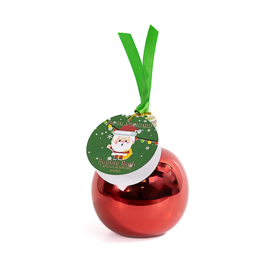 Festive Santa Bubble Bath Ornament, Vanilla