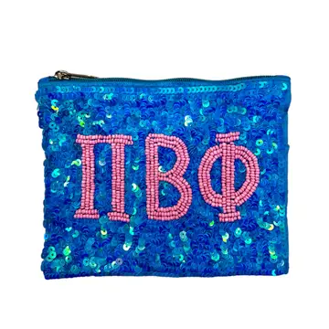 Sequin Sorority Coin Pouch