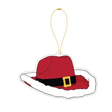 Cowboy Christmas Hat Ornament