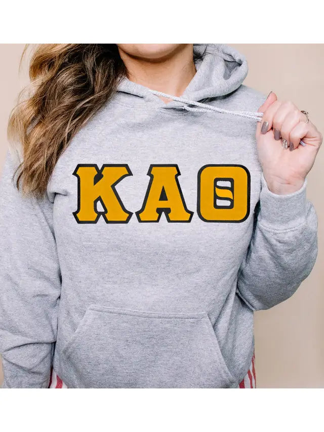 Sorority Lettered Greek Hoodie