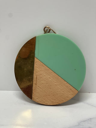 Resin Disk Ornament by Glitterville