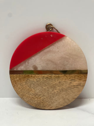 Resin Disk Ornament by Glitterville