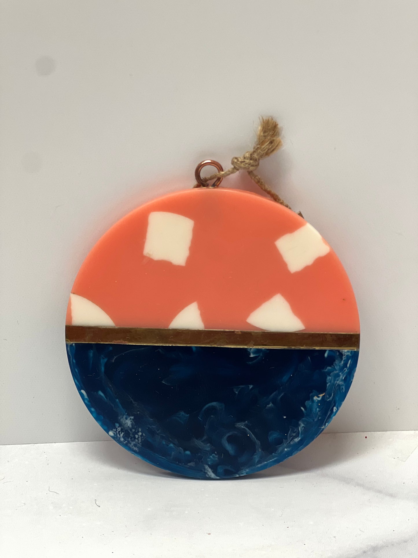 Resin Disk Ornament by Glitterville