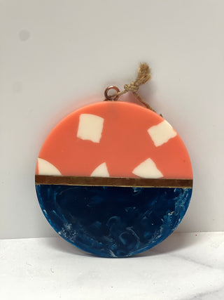 Resin Disk Ornament by Glitterville
