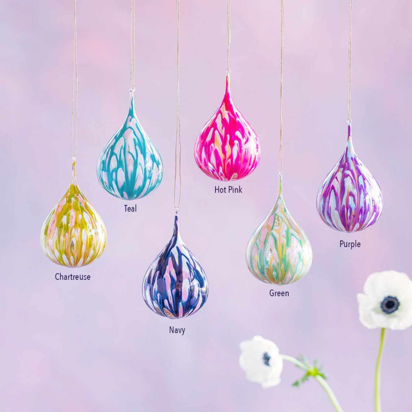 Marble Drop Ornaments