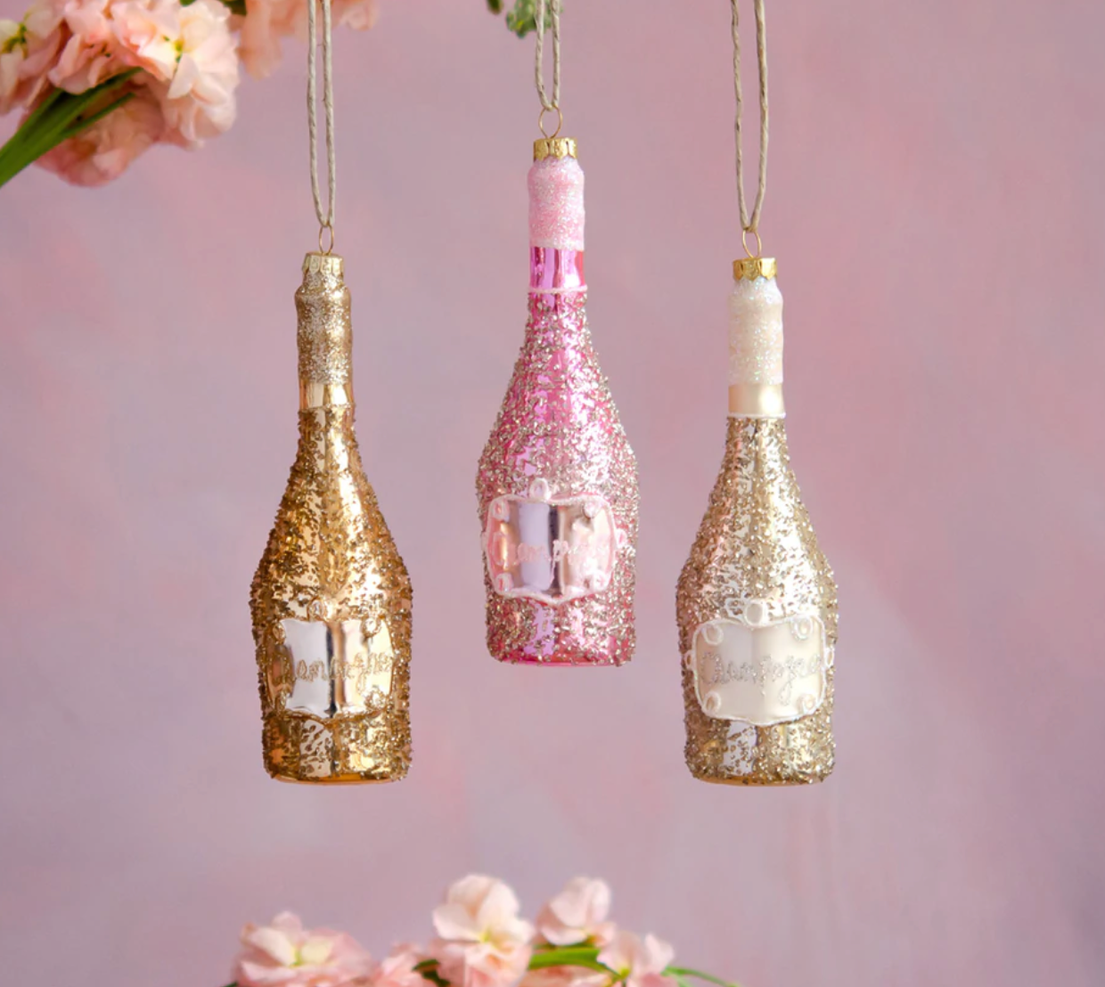 Champagne Bottle Ornaments