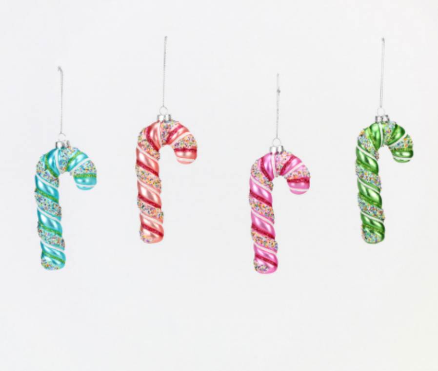 Pastel Candy Cane Ornaments