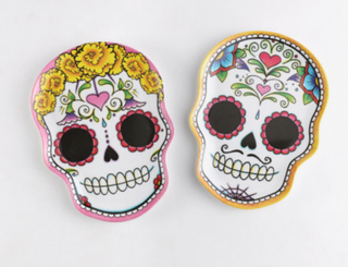 Sugar Skull Melamine Plates