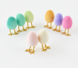 Flocked Egg with Feet