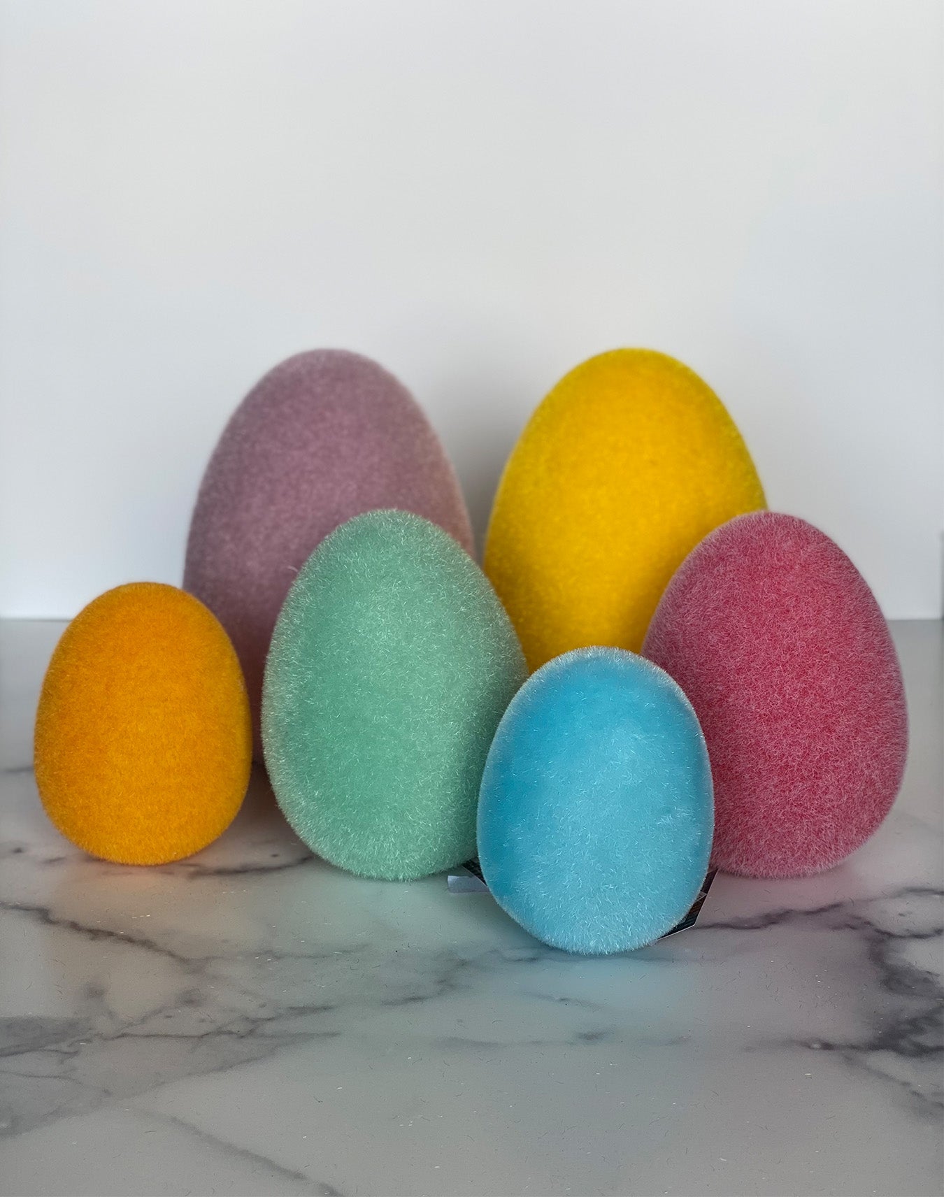 Flocked Easter Eggs